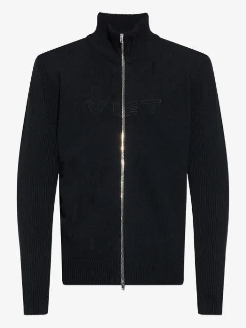 VETEMENTS ribbed zip-up cardigan