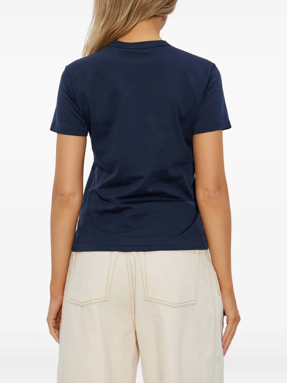 Marni Embroidered-patch T-shirt In Blue
