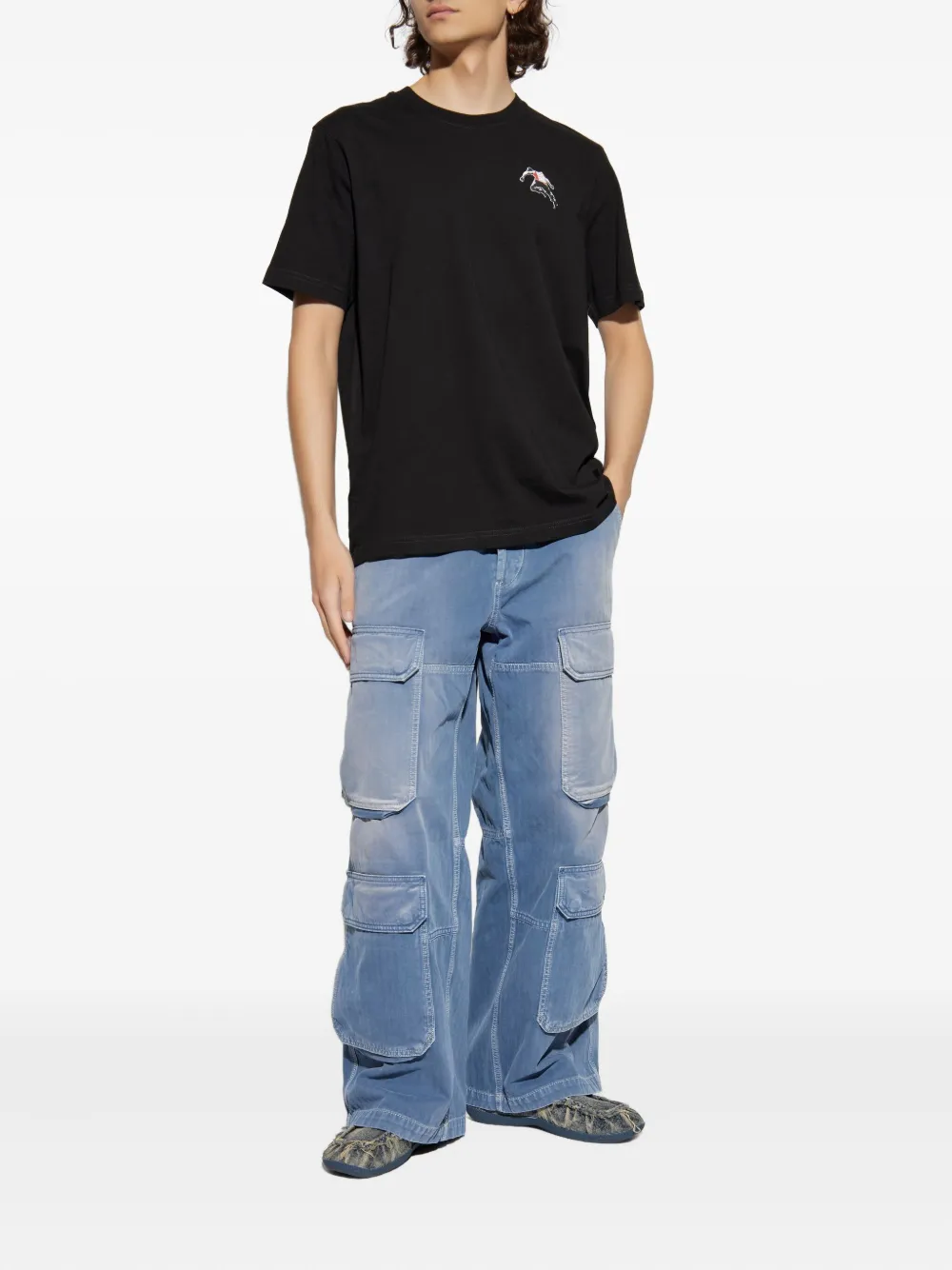 Diesel embroidered figure T-shirt | T-Shirts | Image 2