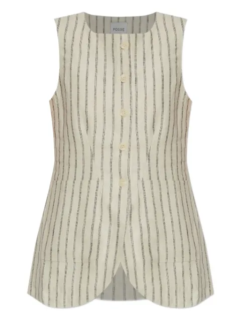 Posse pinstripe waistcoat