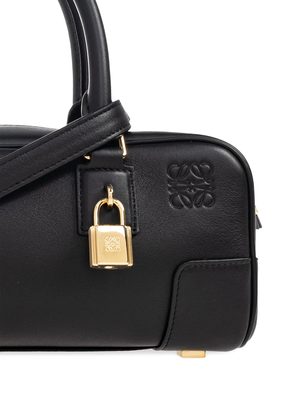 Loewe Amazona 23 Cropped Tote Bag In Black