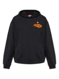 Diesel graphic-print hooded sweatshirt - Black