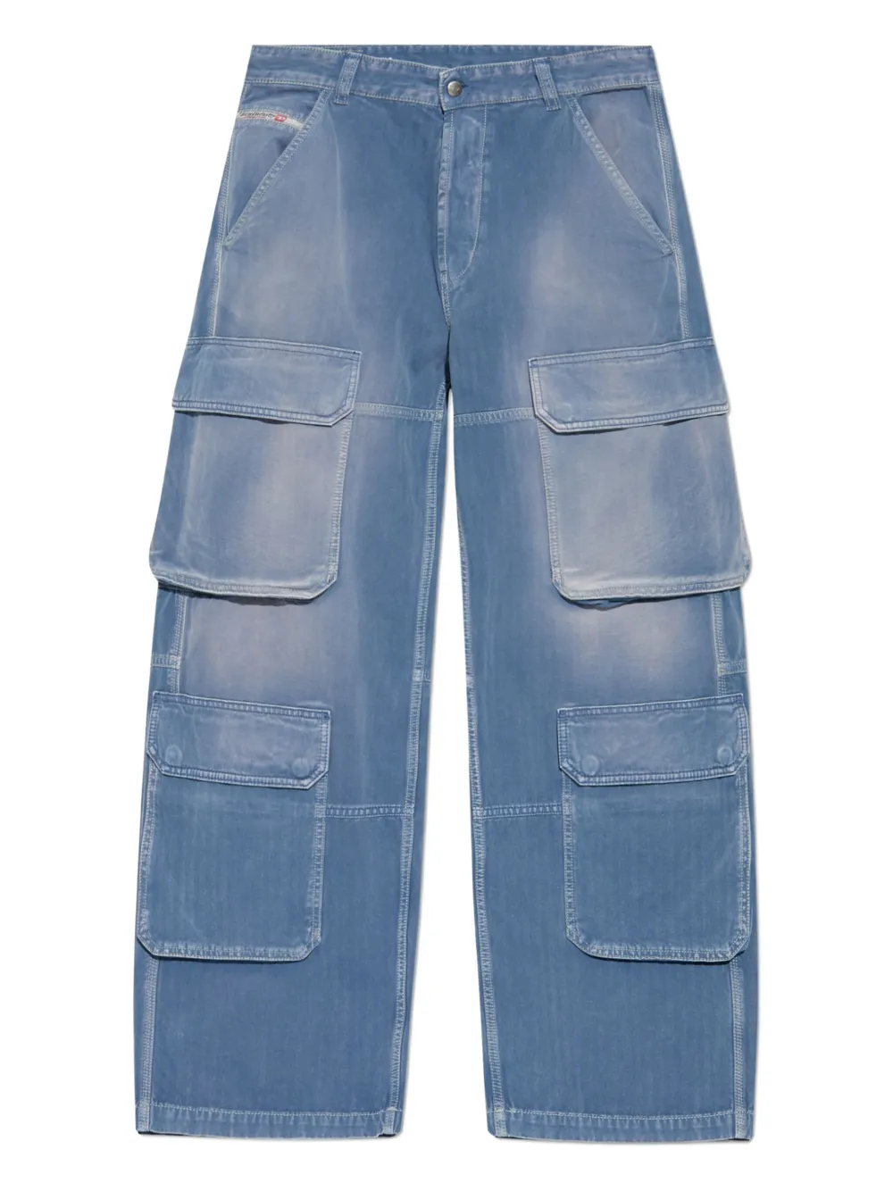 Diesel D-TOUCH cargo wide-leg jeans | Blue | Image 1