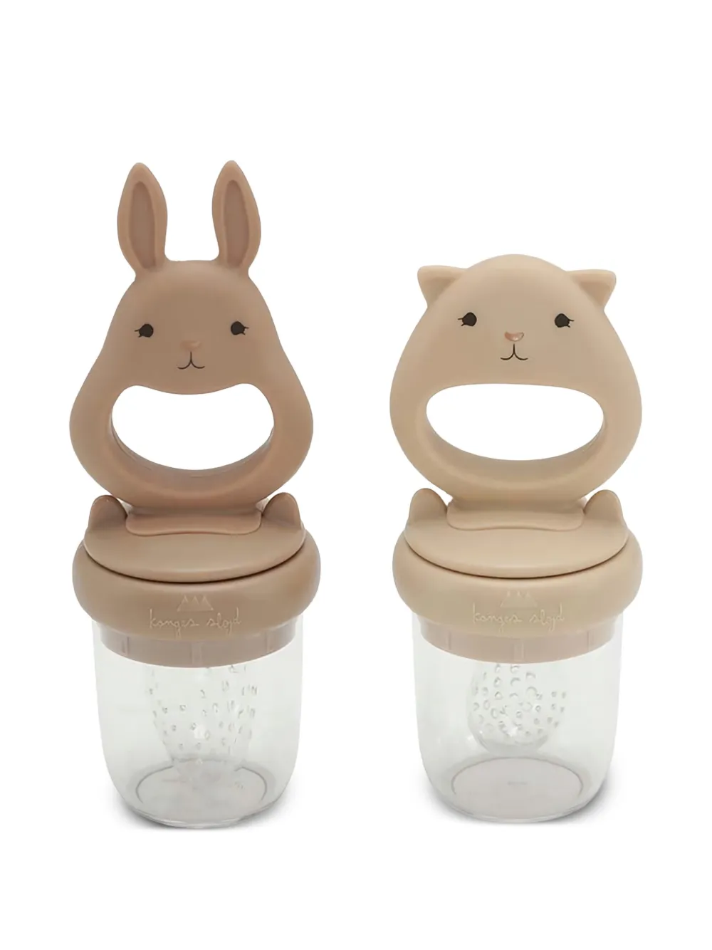 Konges Sløjd Bunny feeding pacifier (pack of two) | Neutrals | Image 1