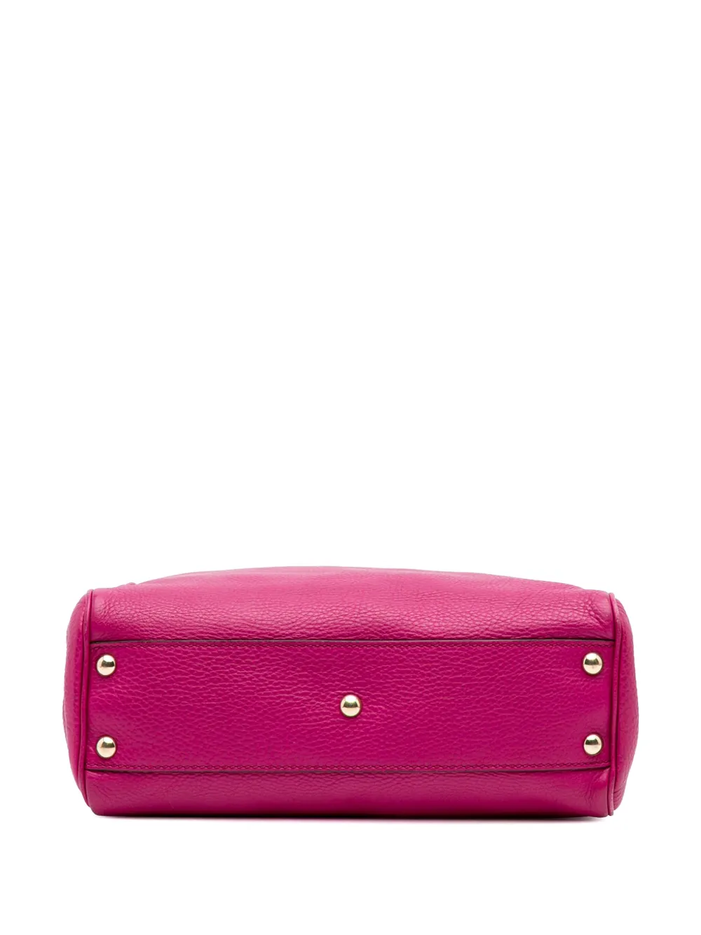 Pre-owned Gucci 2016-2025 Small Calfskin Bamboo Shopper Satchel In Pink