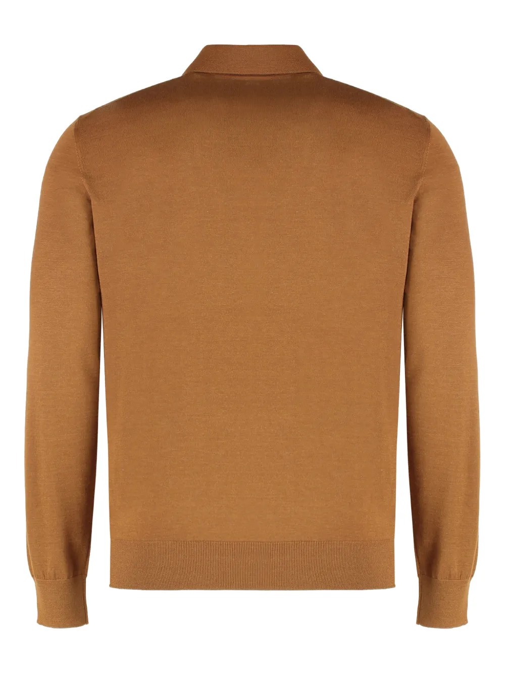 Zegna long-sleeve polo shirt - Bruin