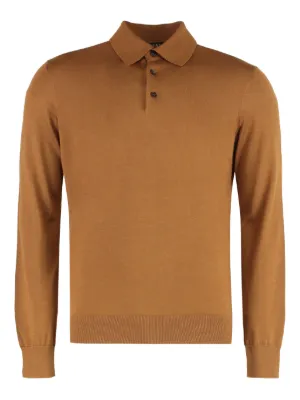 Ermenegildo Zegna COUTURE カシミヤ シルク ニットポロ Zegna ポロシャツ | ブラウン | FARFETCH JP