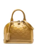 Louis Vuitton Pre-Owned 2012 Monogram Vernis Alma BB satchel - Gold