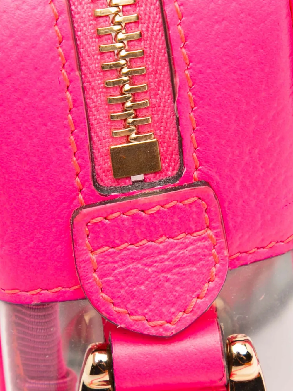 Pre-owned Gucci 2016-2025 Mini Pvc Ophidia Crossbody Bag In Pink