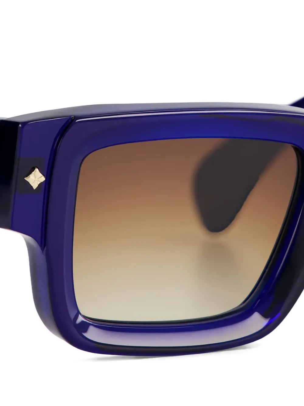 Sato Eyewear Cervantes zonnebril met rechthoekig montuur Blauw