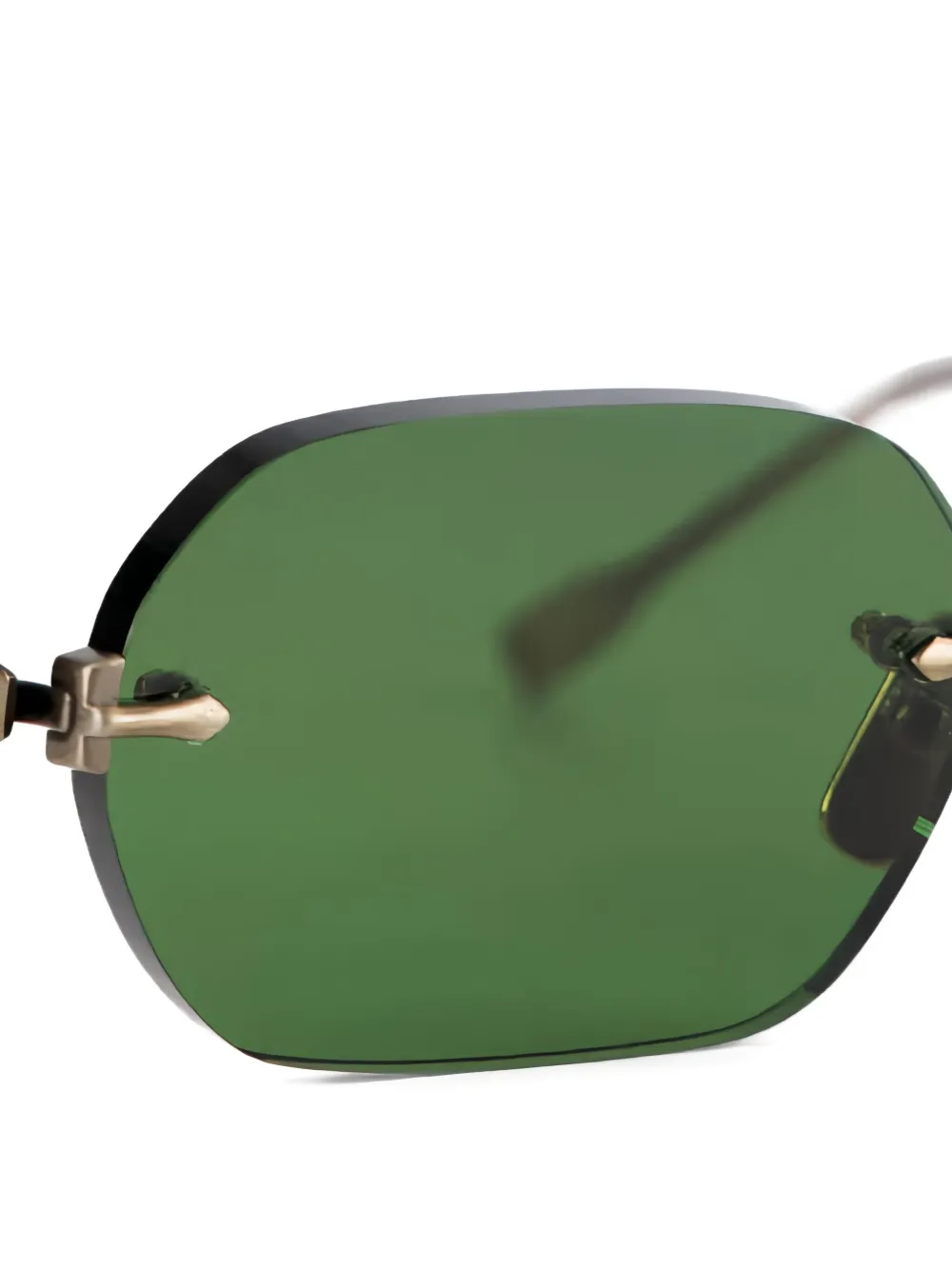 Sato Eyewear Terebellum IV zonnebril met geometrisch montuur Goud