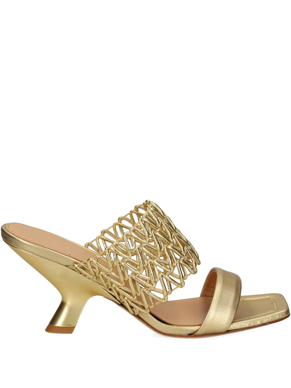Chantal square-toe sandals Gold