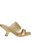 Chantal square-toe sandals - Gold