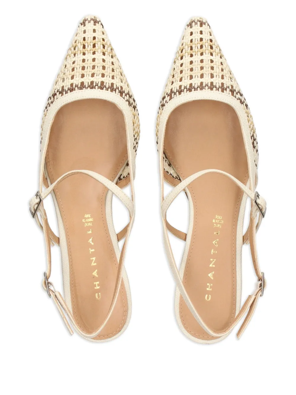 Chantal Slingback pumps Beige