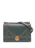 Christian Dior Pre-Owned 2019 Medium Studded Lambskin Diorama Flap crossbody bag - Green