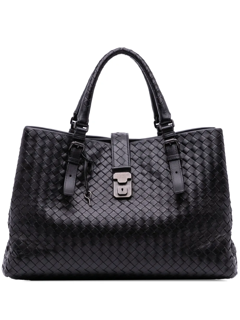 Bottega Veneta Pre-Owned 2011 Medium Nappa Intrecciato Roma tote bag | Black | Image 1
