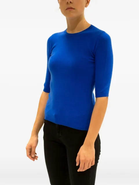 LA ROSE crew-neck cashmere T-shirt 