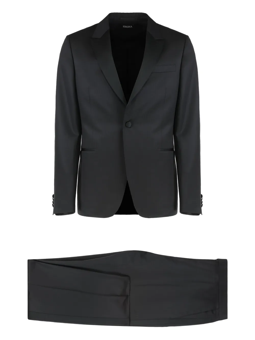 Zegna single-breasted suit | Black | Image 1