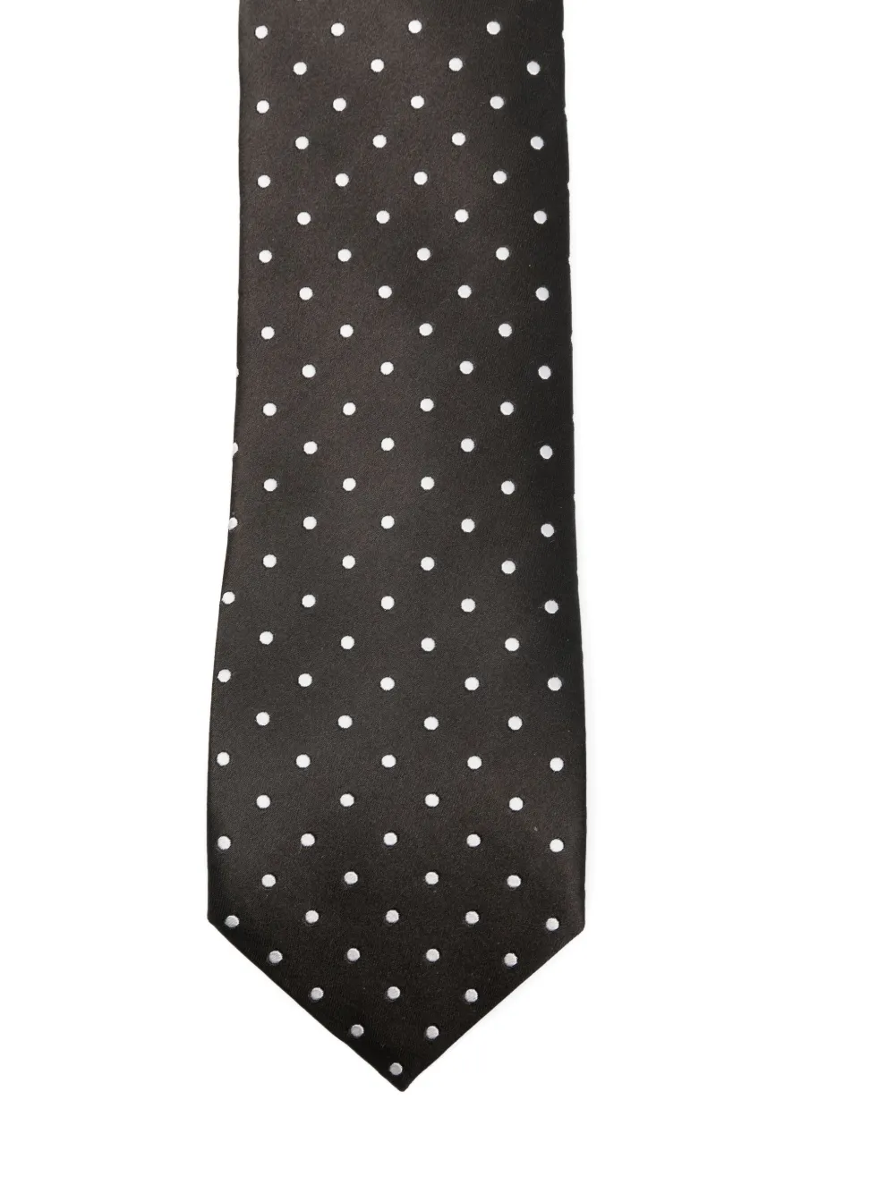 Tom Ford Silk Polka-dot Tie In Black