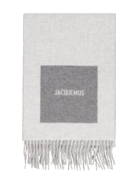 Jacquemus panelled fringed scarf