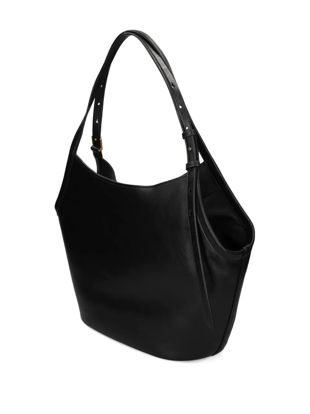 Kate Spade New York Deco Fine Grain Leather Tulip Tote In Black