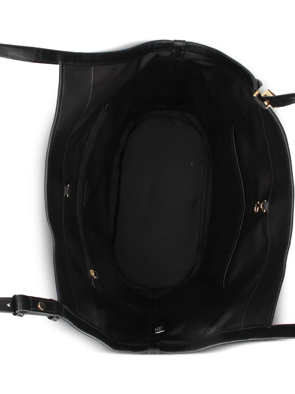 Kate Spade New York Deco Fine Grain Leather Tulip Tote In Black
