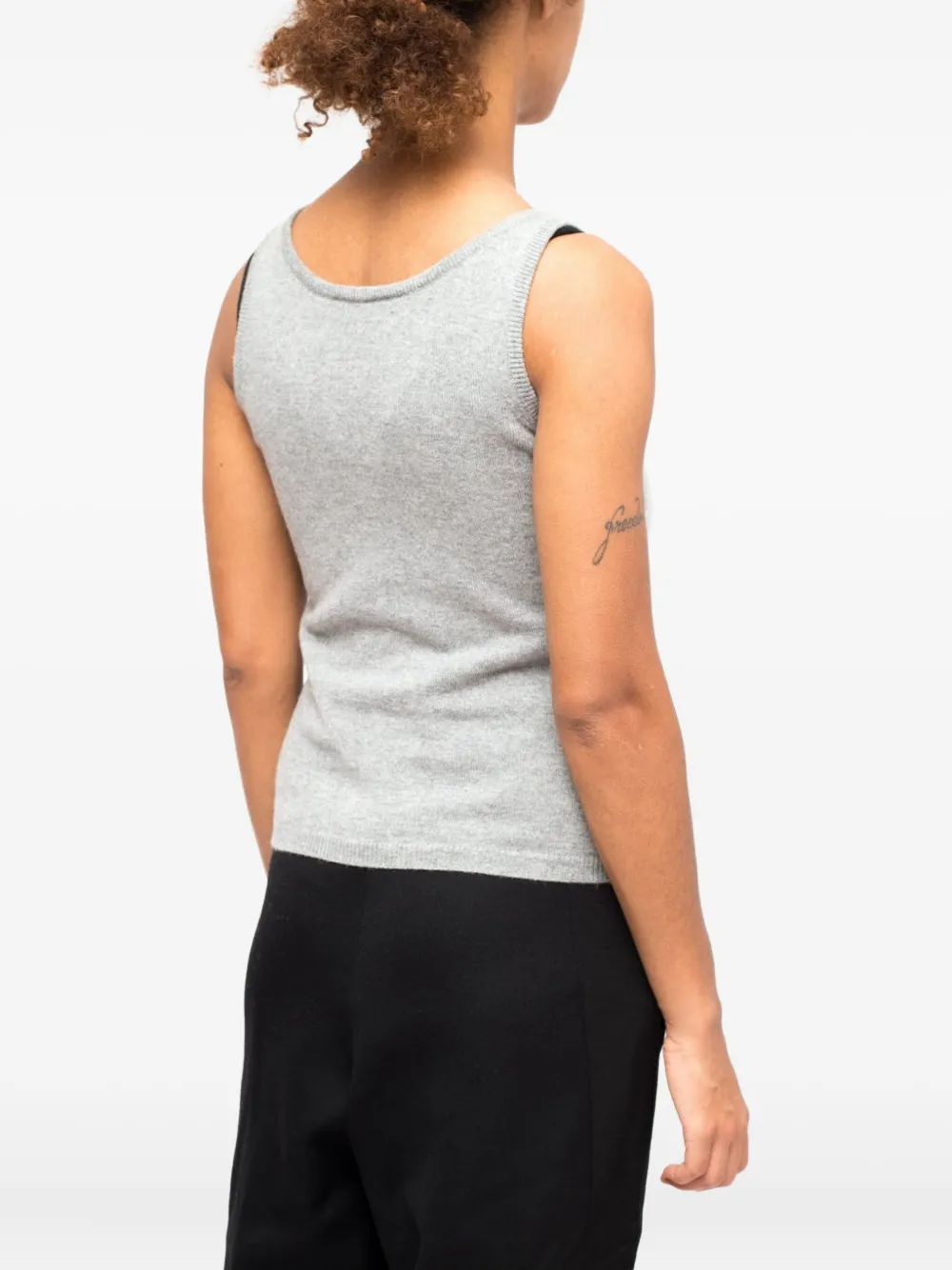 LA ROSE Gemêleerde tanktop Grijs