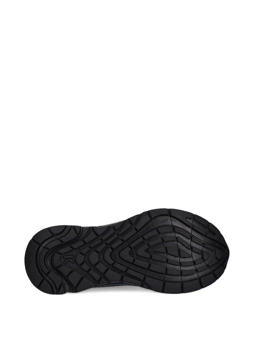 Kenzo Logo Lace-up Sneakers In Black