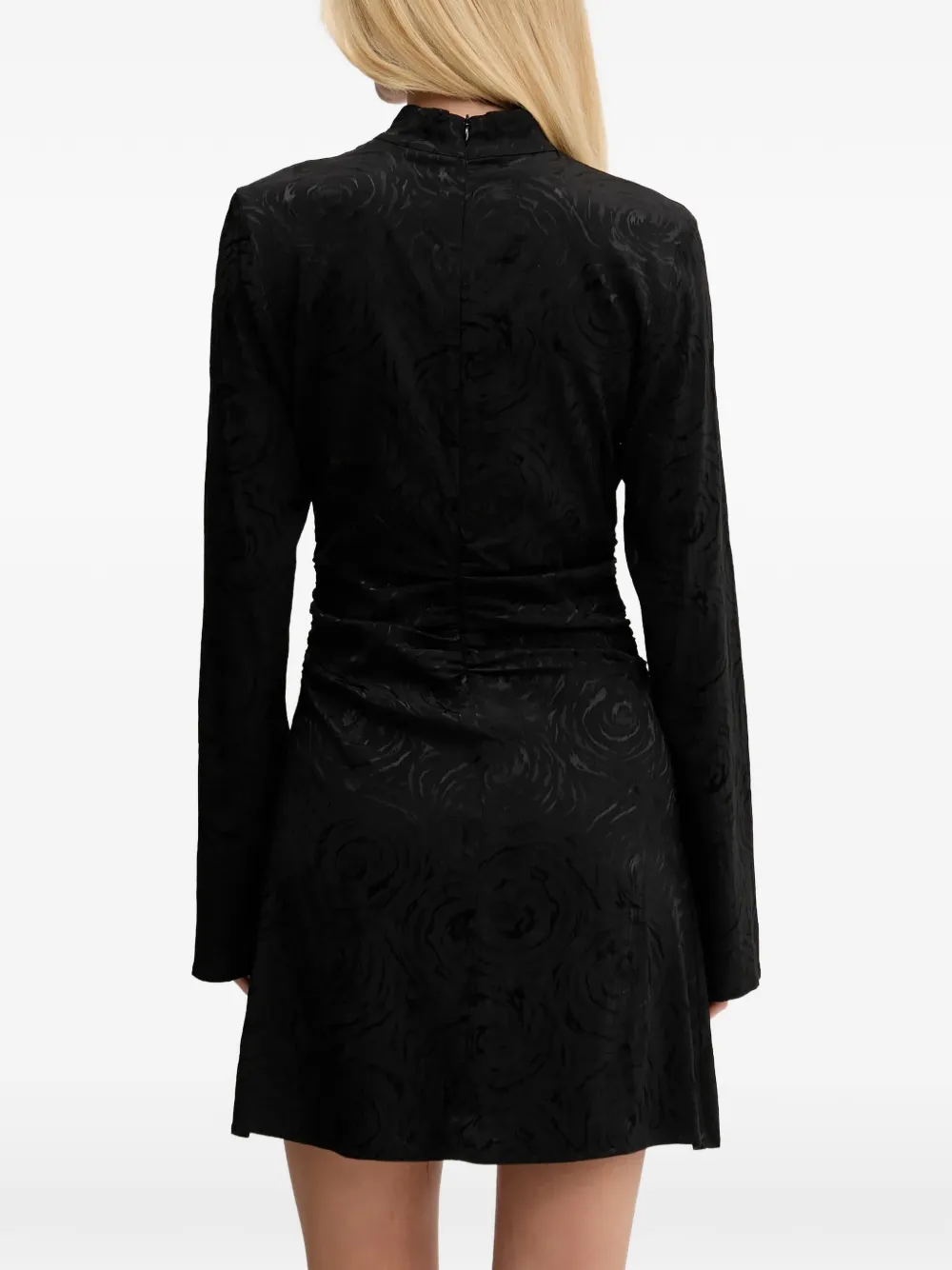  Gestuz Shirred-effect Mini Dress - Black 