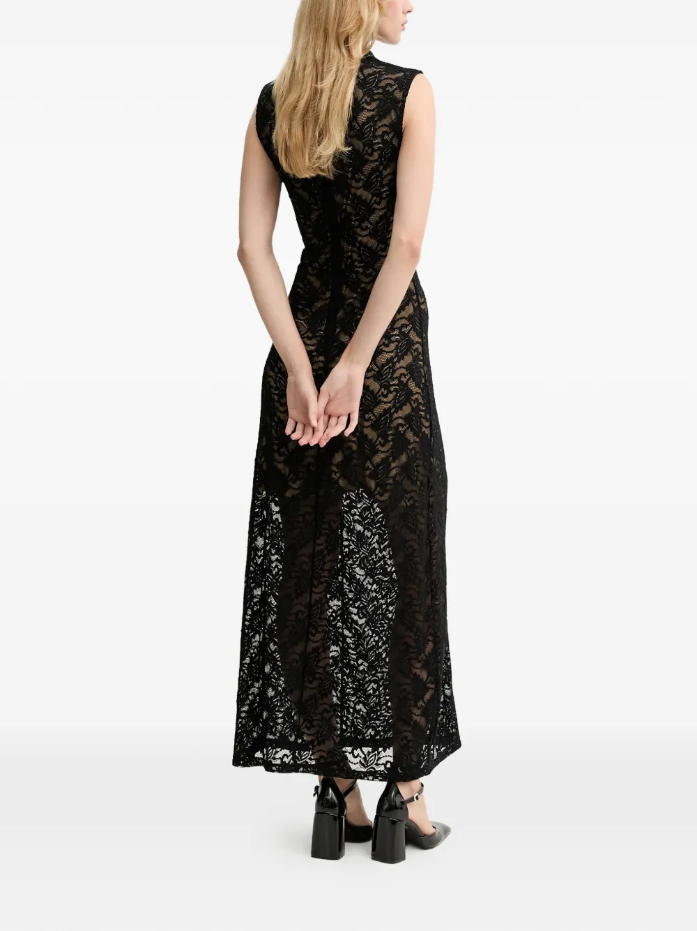 Lace Sleeveless Maxi Dress