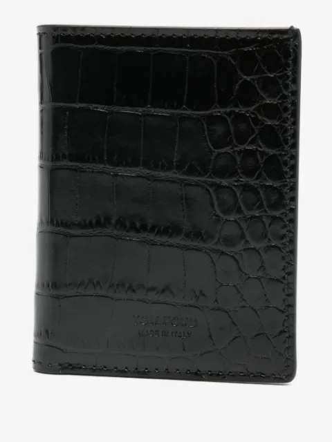 TOM FORD crocodile-embossed cardholder