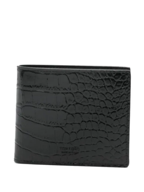 TOM FORD crocodile-embossed leather wallet