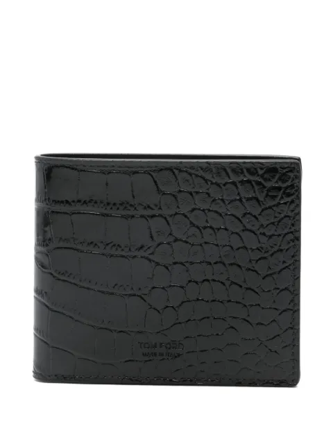 TOM FORD crocodile-embossed leather wallet
