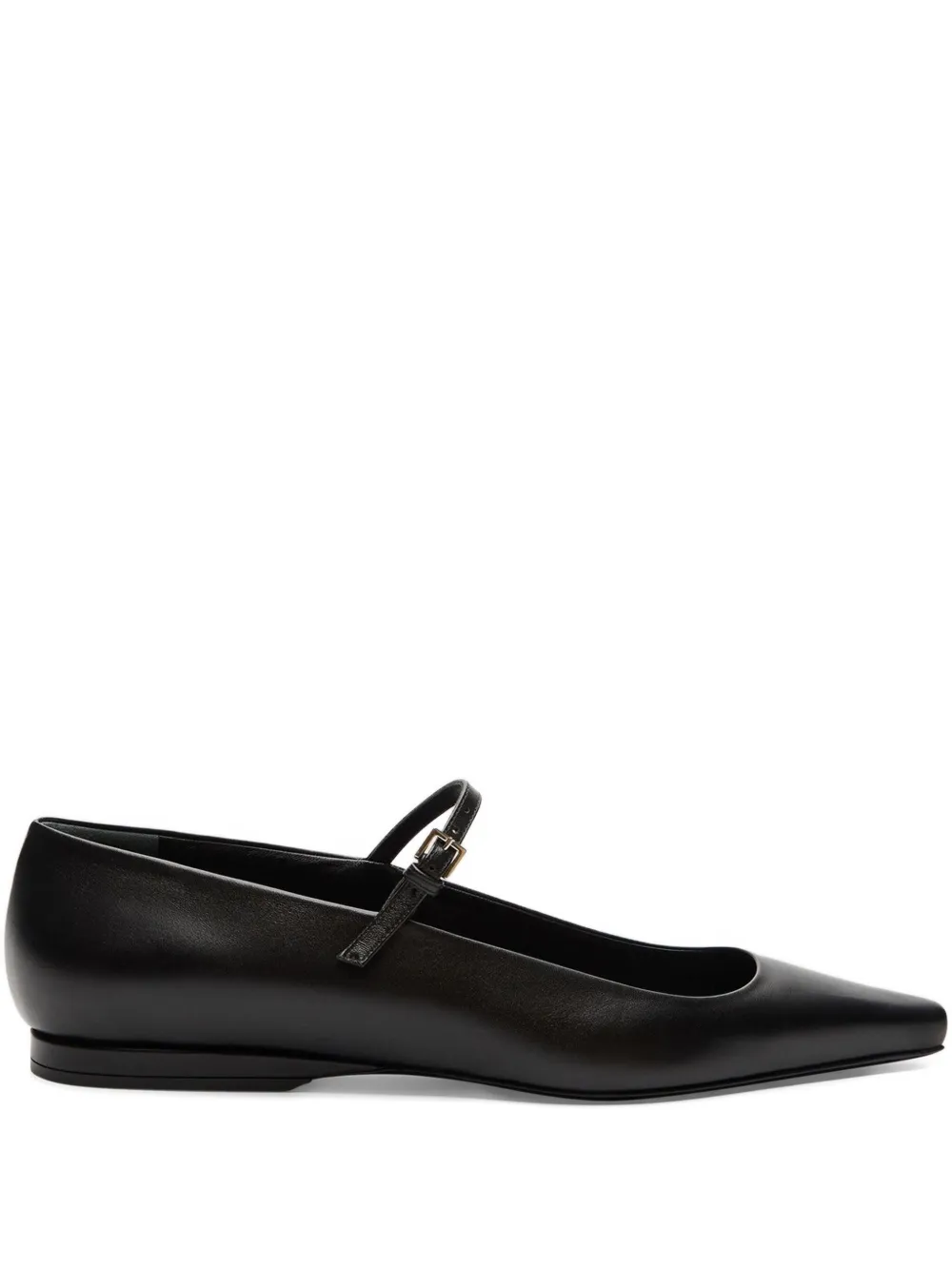 Loulou De Saison Alice Pointed-toe Ballet Flats In Black