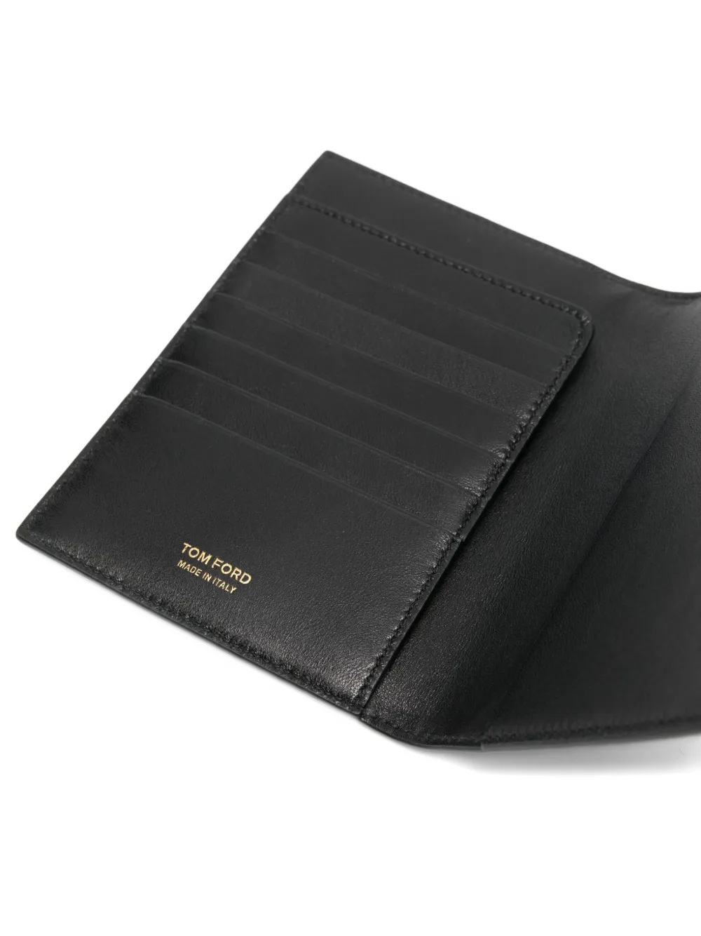 TOM FORD Portemonnee met krokodillen-reliëf Zwart