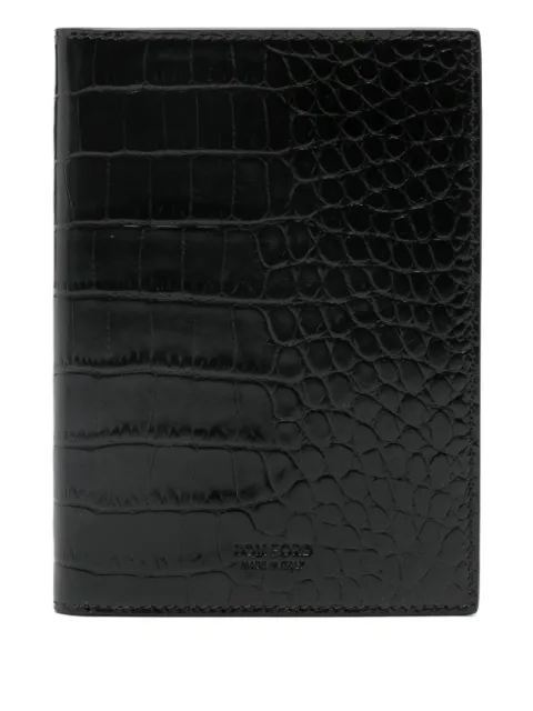 TOM FORD crocodile-effect wallet
