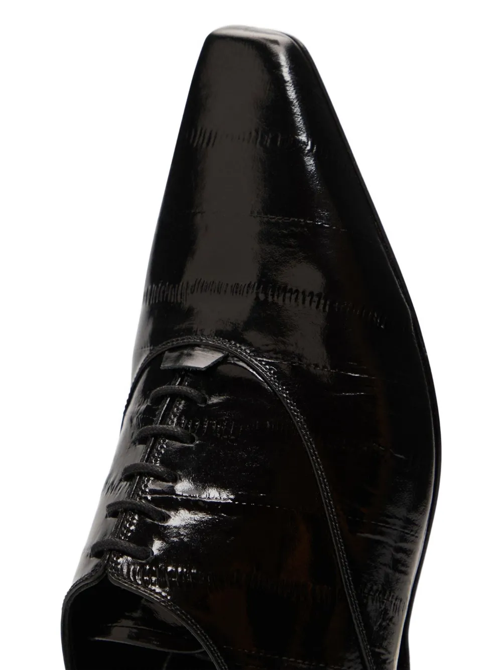 LouLou de Saison Conrad leren Oxford veterschoenen Zwart