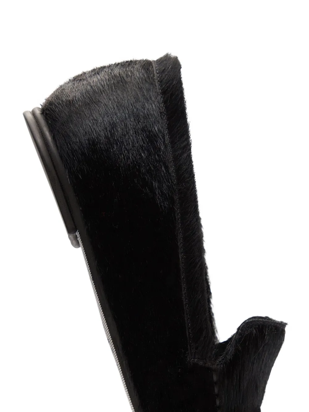 LouLou de Saison Glenn pony-effect loafers Black