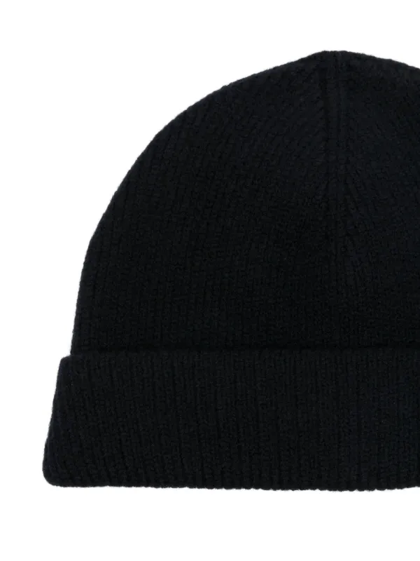 LEMAIRE ribbed-knit Beanie | Black | FARFETCH display picture 2