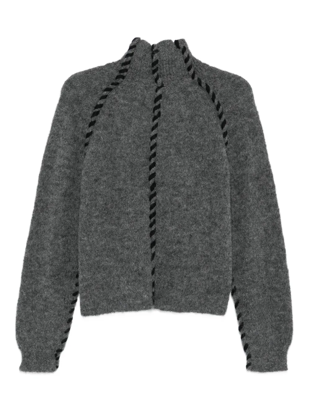 Thom Krom high-neck braided-detail sweater | Knitted Sweaters | Image 2