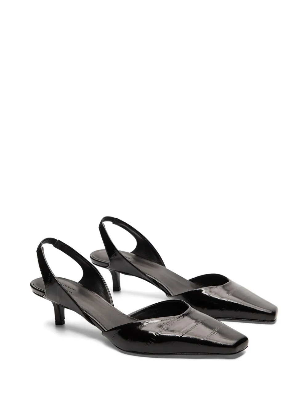 LouLou de Saison Hyde slingback pumps met effect Zwart