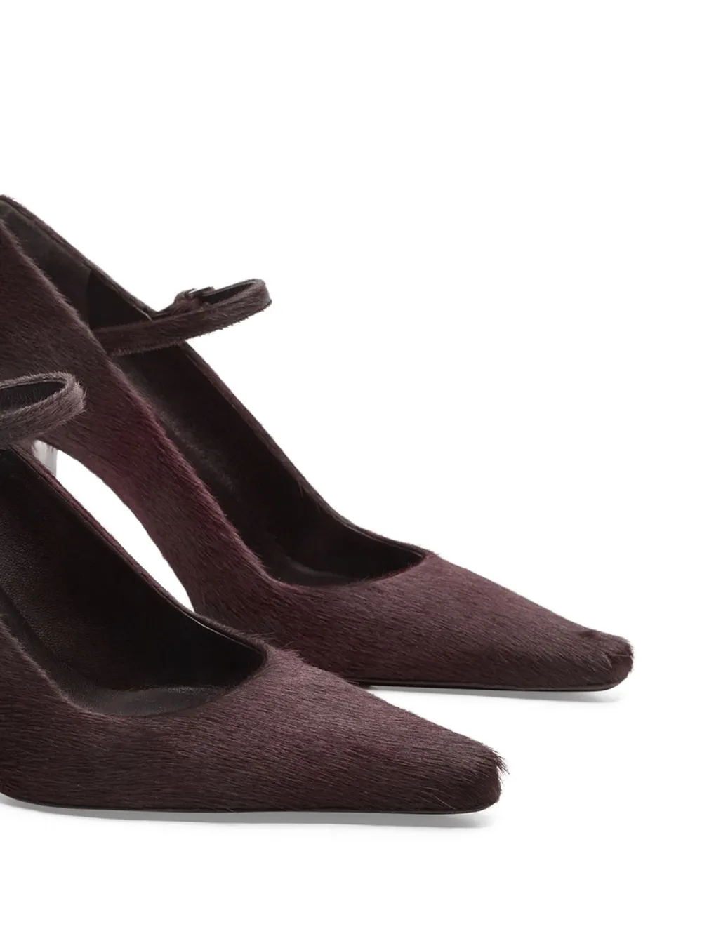 LouLou de Saison 85mm Kabel pony-effect leather pumps Red