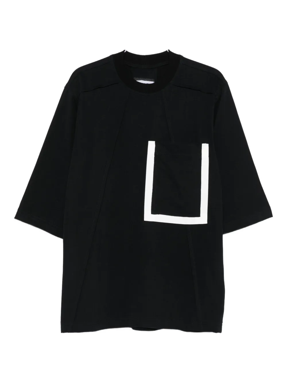 Hamza Pocket-panel T-shirt In Black