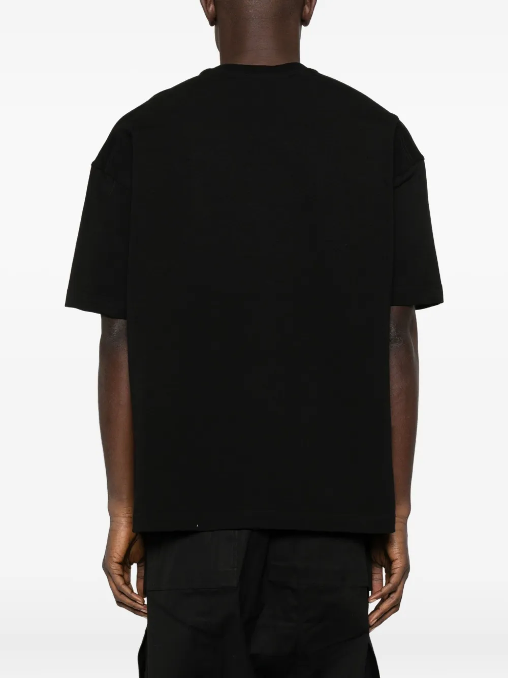 Hamza Sculpture Rose-print T-shirt In Black