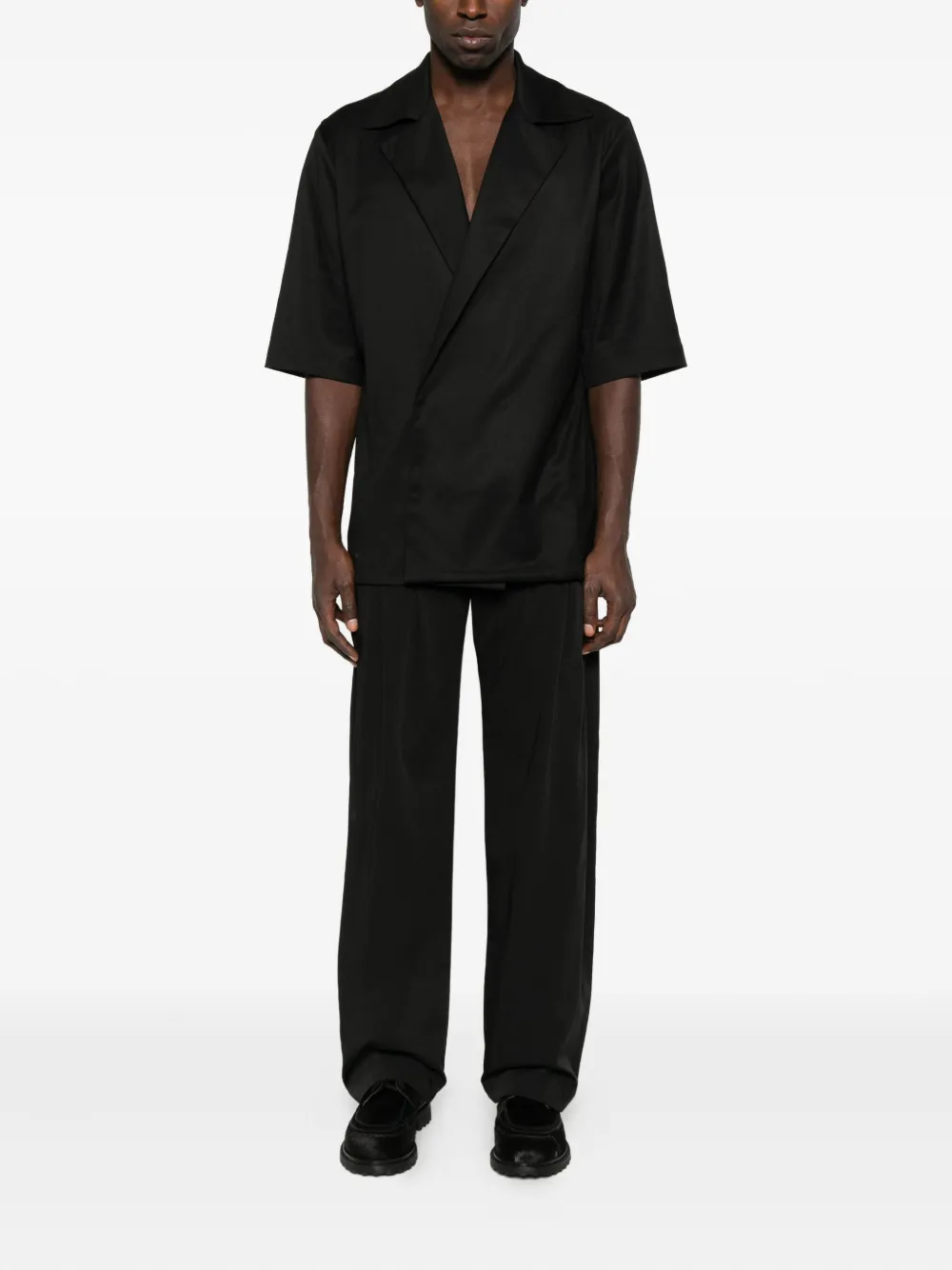 HAMZA Riviera lapel-collar short-sleeve jacket | Shirt Jackets | Image 2