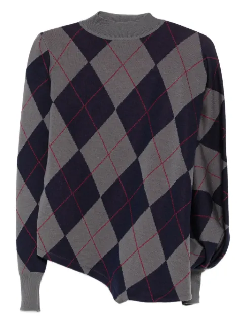 A.W.A.K.E. Mode high-neck diamond-pattern sweater