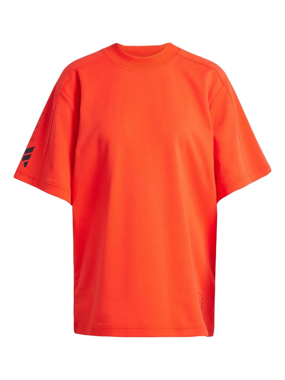 Adidas By Stella Mccartney Logo-detail T-shirt In Red