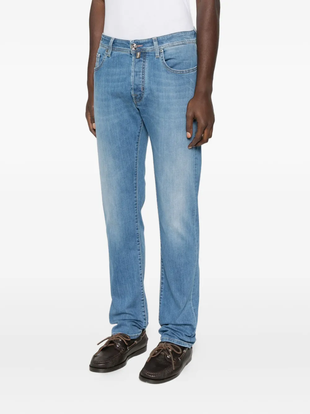 Jacob Cohën Stretch-katoenen jeans Blauw