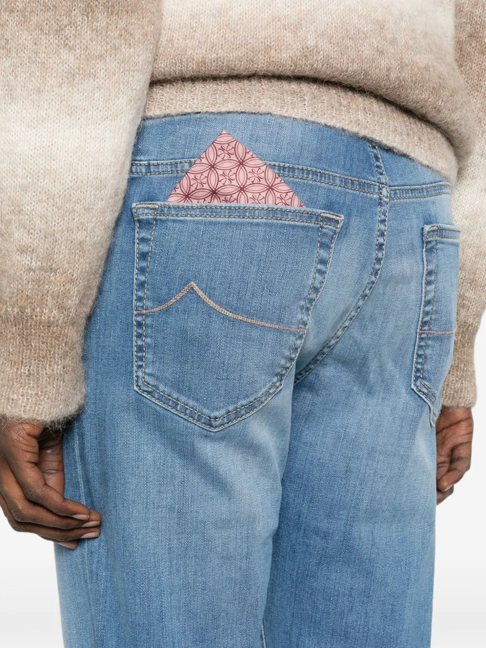Jacob Cohën Stretch-katoenen jeans Blauw