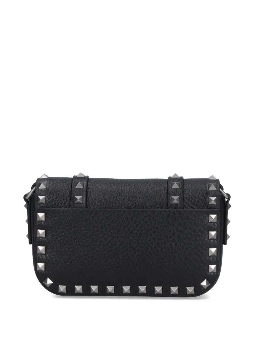 Valentino Garavani rockstud buckle shoulder bag - Zwart